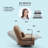 Betzabe Oversize 44.8" W Faux Leather Power Recliner, Voice Control, USB, Bluetooth, 270° Swivel-100492497