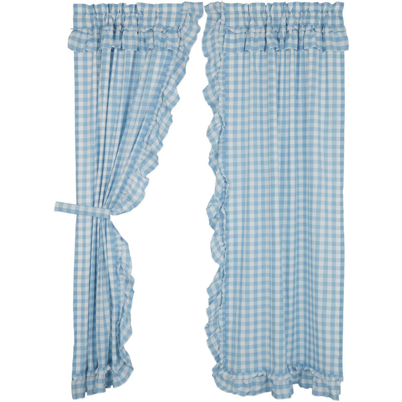 Paire de rideaux obscurcissant avec passe-tringle , L 40 po x L 84 po, Bleu gris