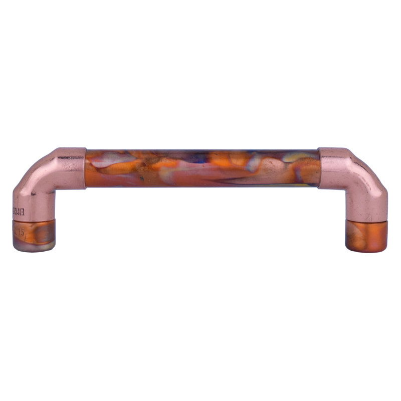 Copper Pull Handle - Marbled / High Polish Mix