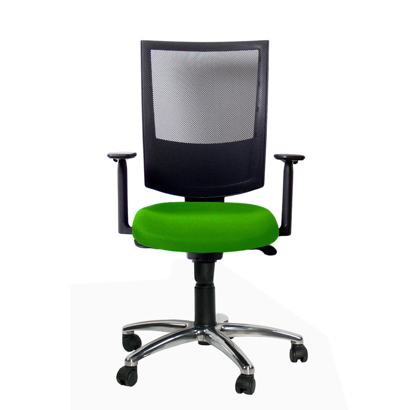 Office Chair, Rigid T-armrests, Green