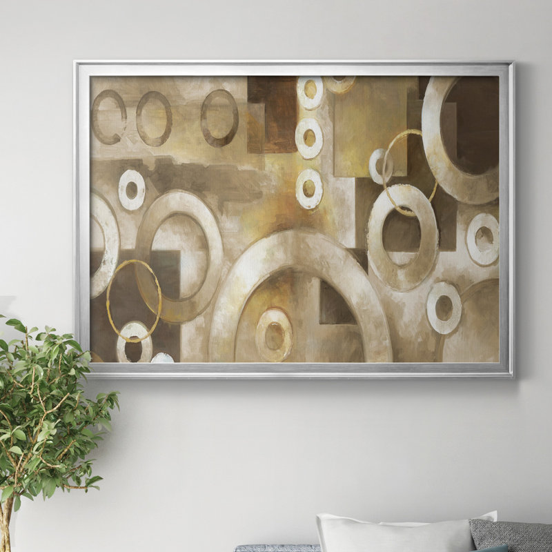 Antique Shell Anthology I - peinture sur toile encadrée, H 22,5 po x l 30,5 po x P 1,5 po, Argent