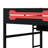Full Size Wood Loft Bed With Desk, Shelves, LED Lights, USB Ports And Pegboard-1549959825
