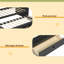 Lit de jour simple avec lit gigogne, lit de jour simple avec 2 tiroirs de rangement, canapé-lit en bois avec dossier capitonné à boutons pour le salon-680599689