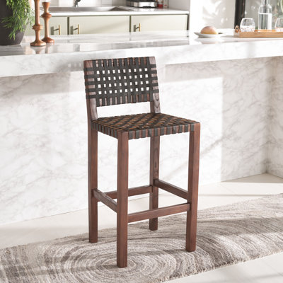 Tabouret de comptoir en cuir