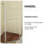 Cabine de douche d'angle semi-sans cadre 36 "x 72"-94573376