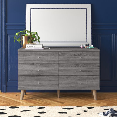 Abril 6 Drawer 47" W Double Dresser by Etta Avenue Teen