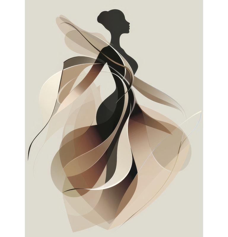 Classy silhouette - 36"x48" Framed canvas