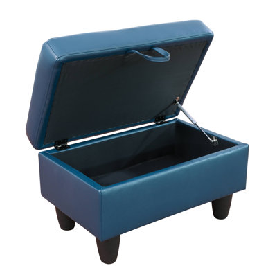 Ensemble de canapé modulaire en cuir 3 pièces avec méridienne et repose-pieds avec rangement Monaco