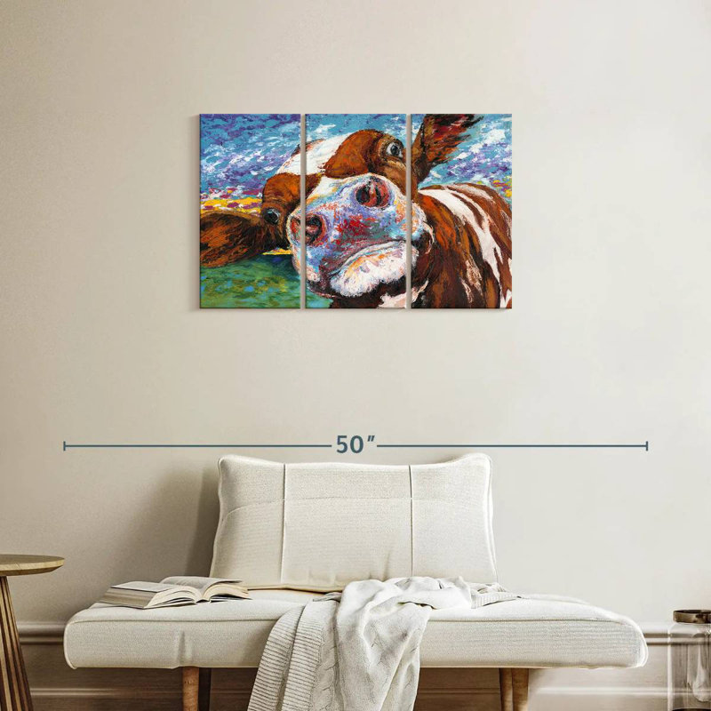 Curious Cow I, 20" H x 33" W