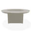 Table de feu 54 po ronde en polymère rustique avec tablette au propane-109665441