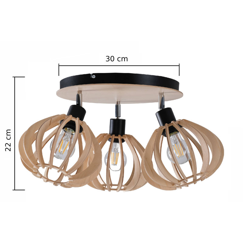 Parma Flush Mount, Natural