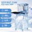Machine à glace commerciale Coolake 450 lb / 24 h avec rangement de 350 lb, machine à glaçons autoportante en acier inoxydable refroidie à l'air, machine à glace modulaire autonettoyante à affichage à cristaux liquides pour bar, restaurant et café