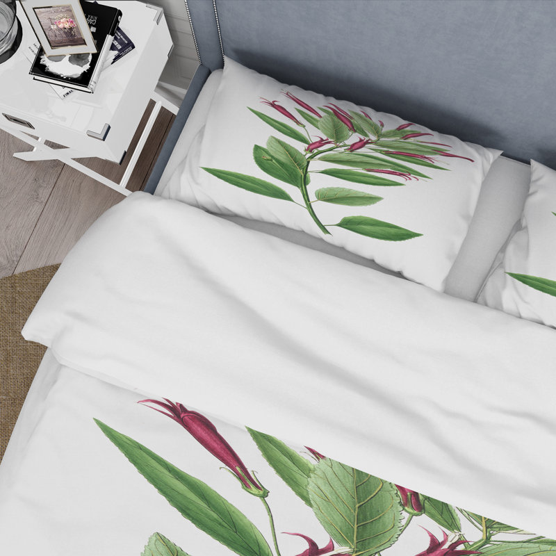 Vintage American Flora V - Ensemble de housse de couette traditionnel - Microfibre de polyester