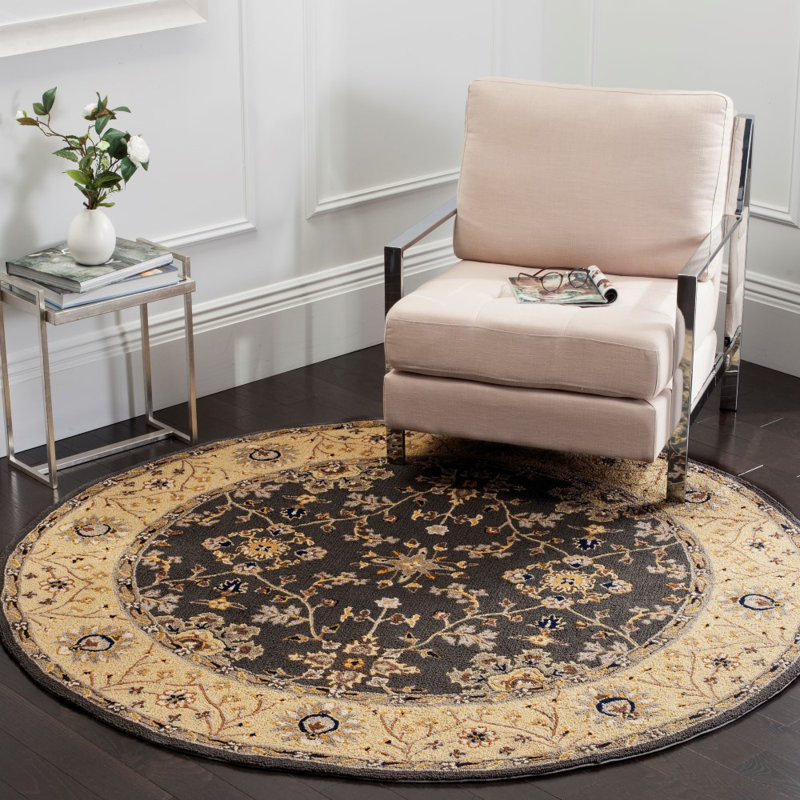 Easy Care Hand Hooked Performance Floral Rug