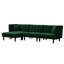 Canapé moderne canapé-lit modulaire réversible avec 2 coussins en velours