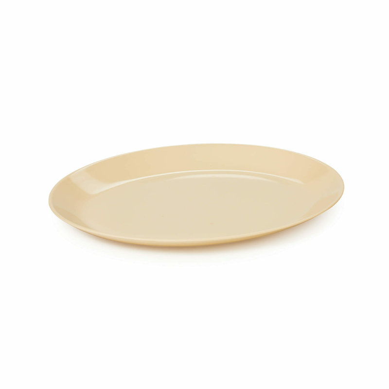 Plateau de service ovale en mélamine GET, Manille, H 0,91 po x L 14 po x l 10,75 po