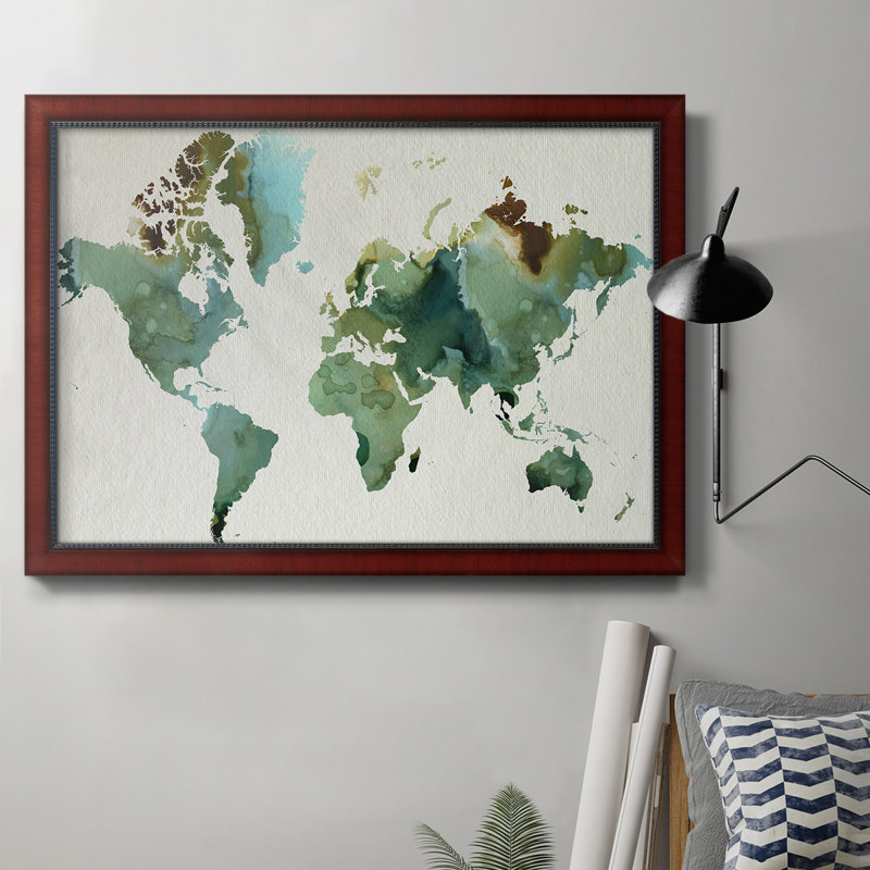 Toile encadrée de qualité supérieure Inky World - prête à être accrochée, H 18 po x l 27 po x P 2,5 po