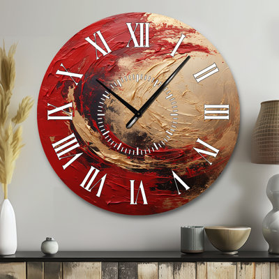 Horloge murale Fusion Red Gold