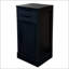 Bar à vin noir modulaire 24 bouteilles en noyer noir, pour les amateurs de vin et de décoration intérieure moderne.