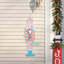 Piquet de Noël casse-noisette rose en métal 36 po (KD)