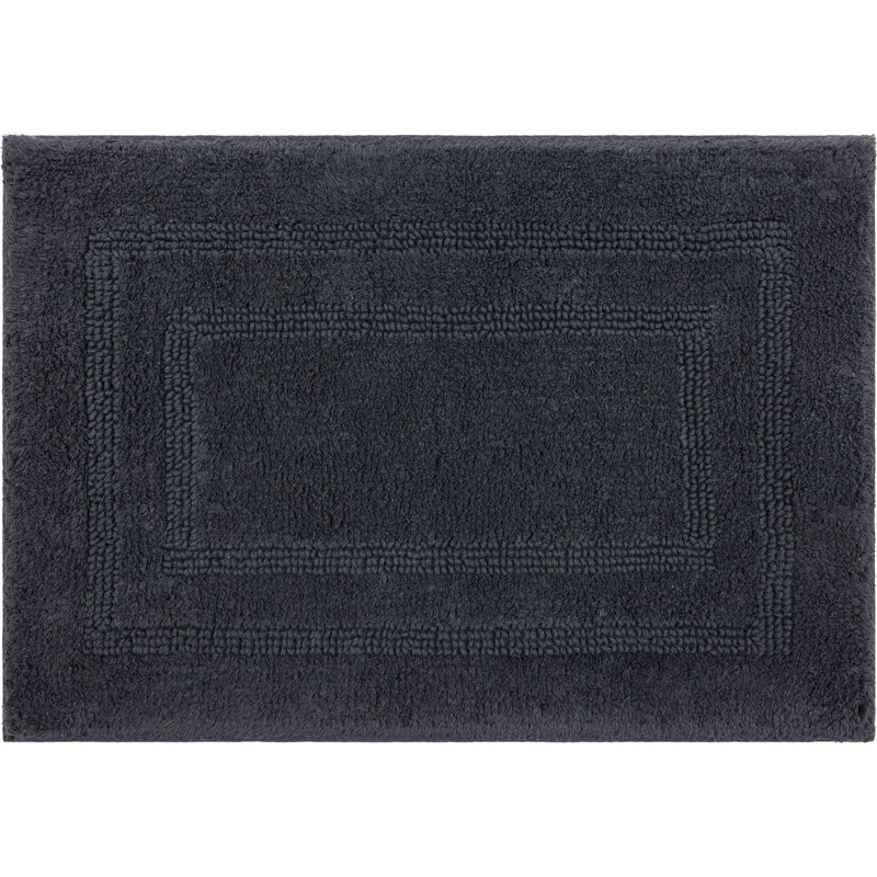 Tapis de bain lavable à la machine Kail, L 17 po x L 24 po, Gris anthracite
