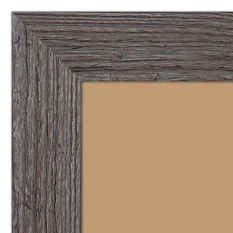 Autour de l'art encadré, Cadre gris, H 24 po x l 20 po x P 0,75 po