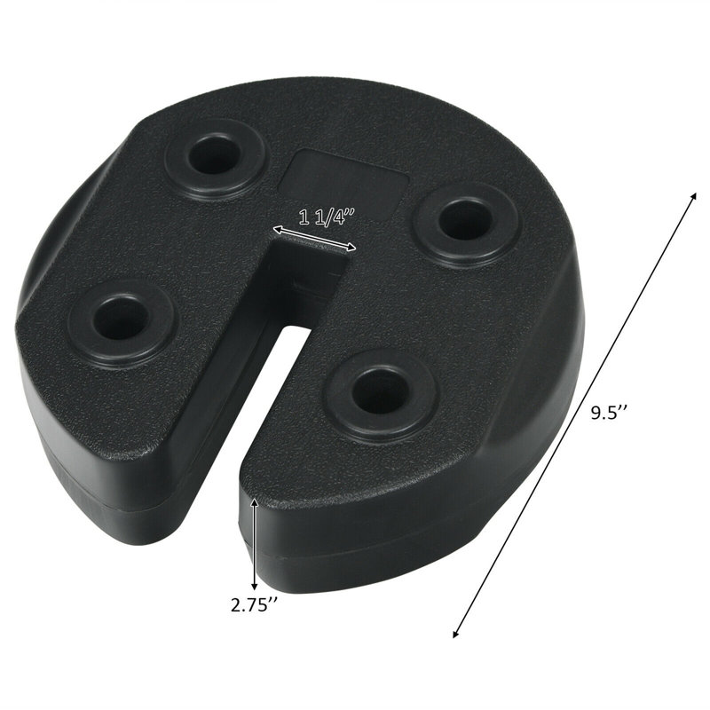Base de parasol autoportante en plastique Lahey