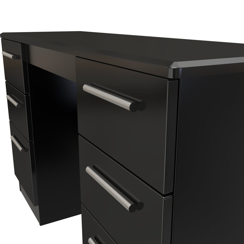 Fully Assembled Yvette Dressing Table, Black