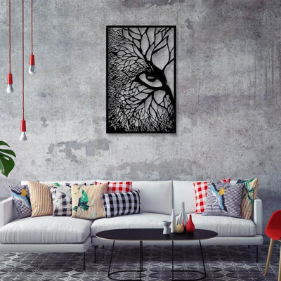 Handmade Traditional Plants & Flowers Wall Decor on Metal
