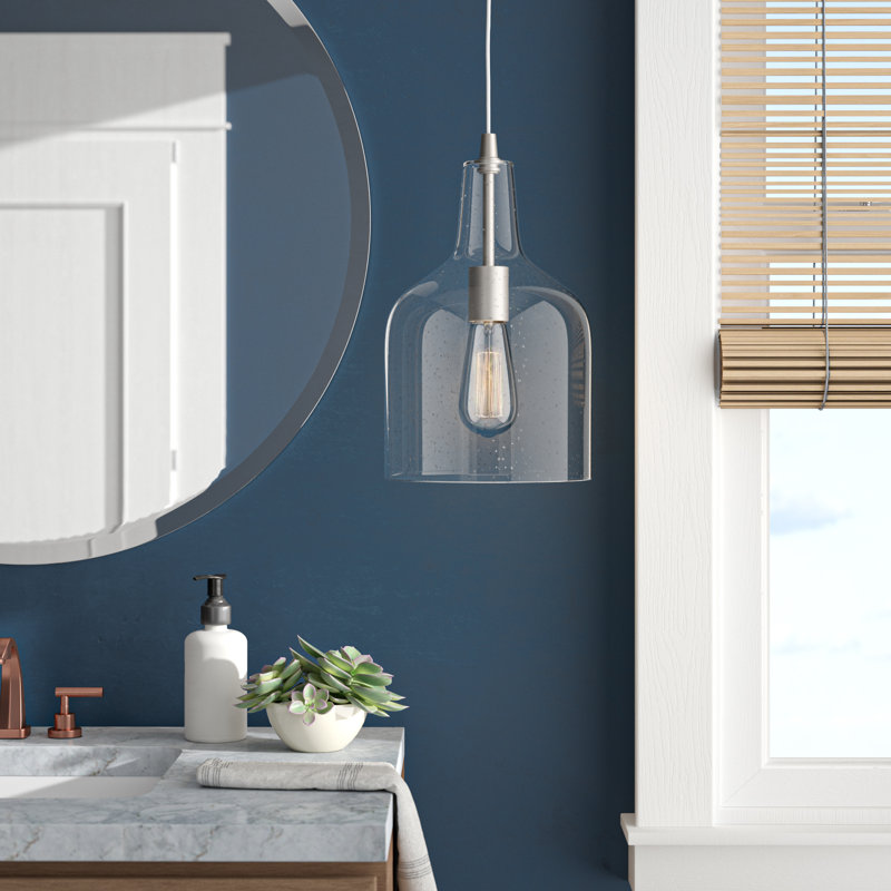 Hashimoto 1 - Light Brushed Nickel Single Pendant