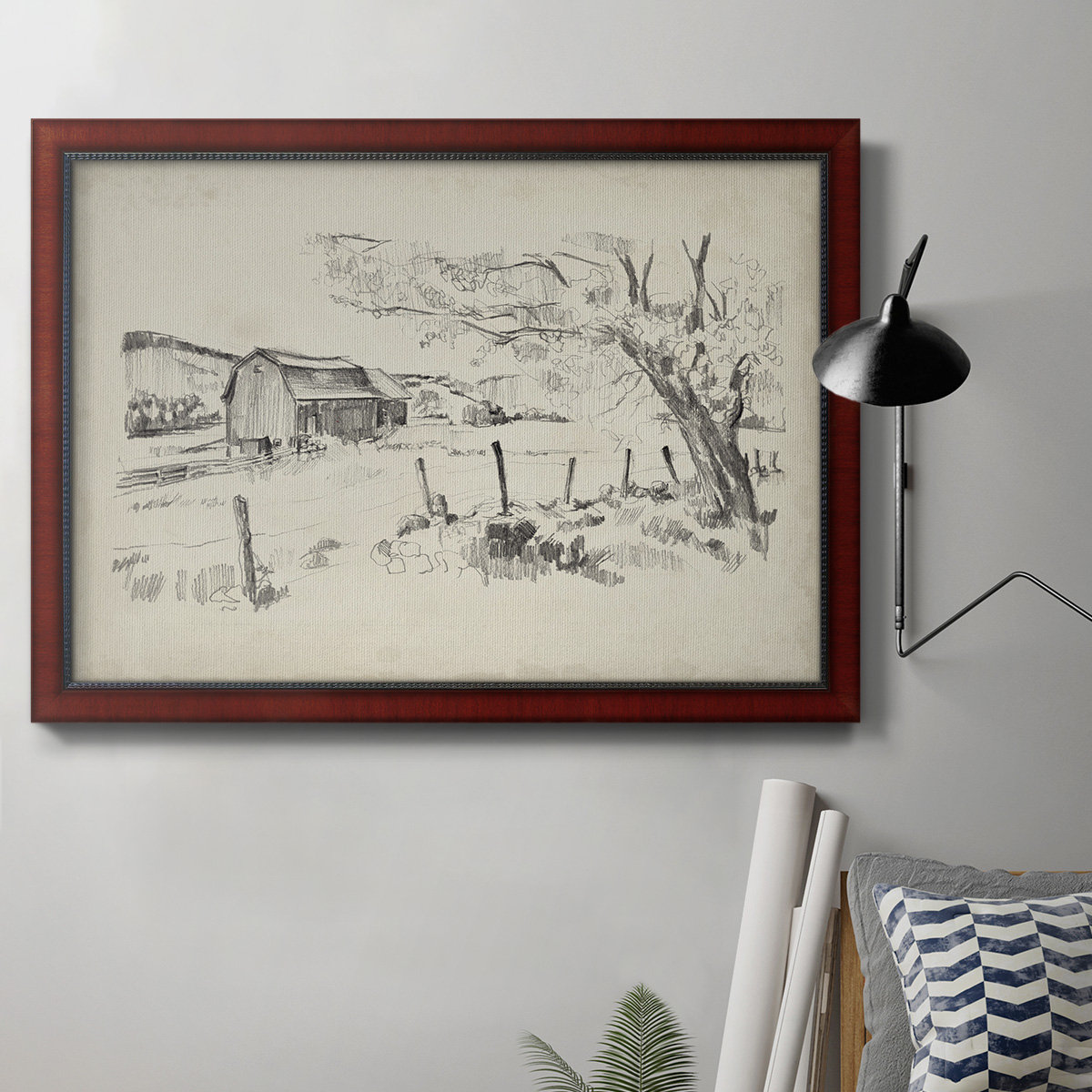 Rosalind Wheeler Cowboy Hat II Framed On Canvas Print