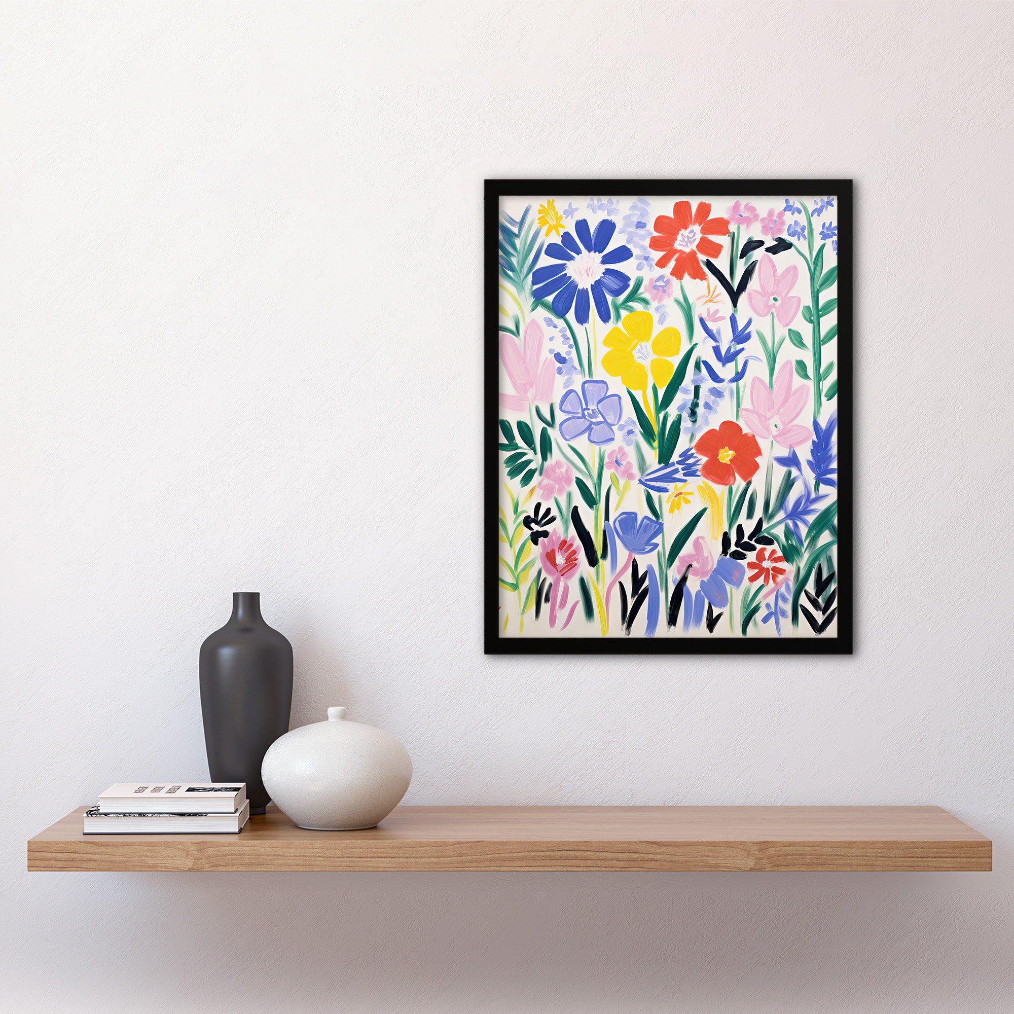 Marlow Home Co. Simple Henri Matisse Style Flowers In The Meadow ...