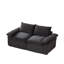 Ensemble de canapé modulaire Cloud avec revêtement en velours côtelé offrant des agencements de sièges polyvalents-1203700311