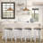 Set Of 2 Stylish 26-Inch Counter Height Swivel Bar Stools With Fabric Upholstered Seats, White Finish For Modern Kitchens And Living Rooms, Bar Stool-1314855354-1314855351
