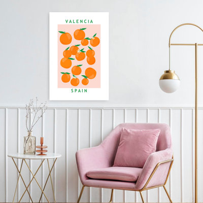 Flower Market Oranges Vibrant Fruit Summer Wall Art