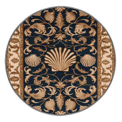 Machine Washable French Brown Area Rug