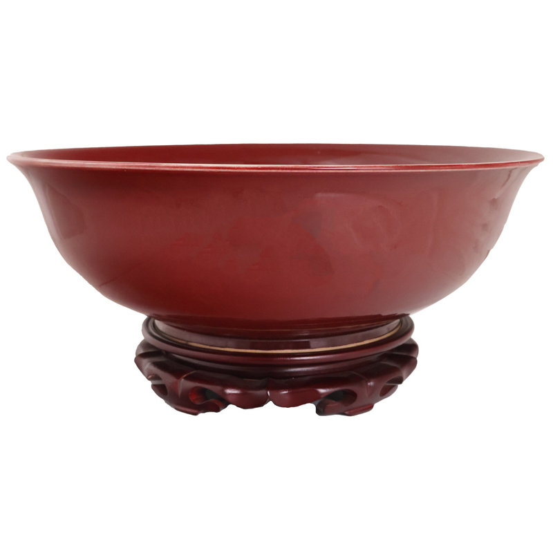  Bol de table chinois en porcelaine émaillée sang de bœuf
