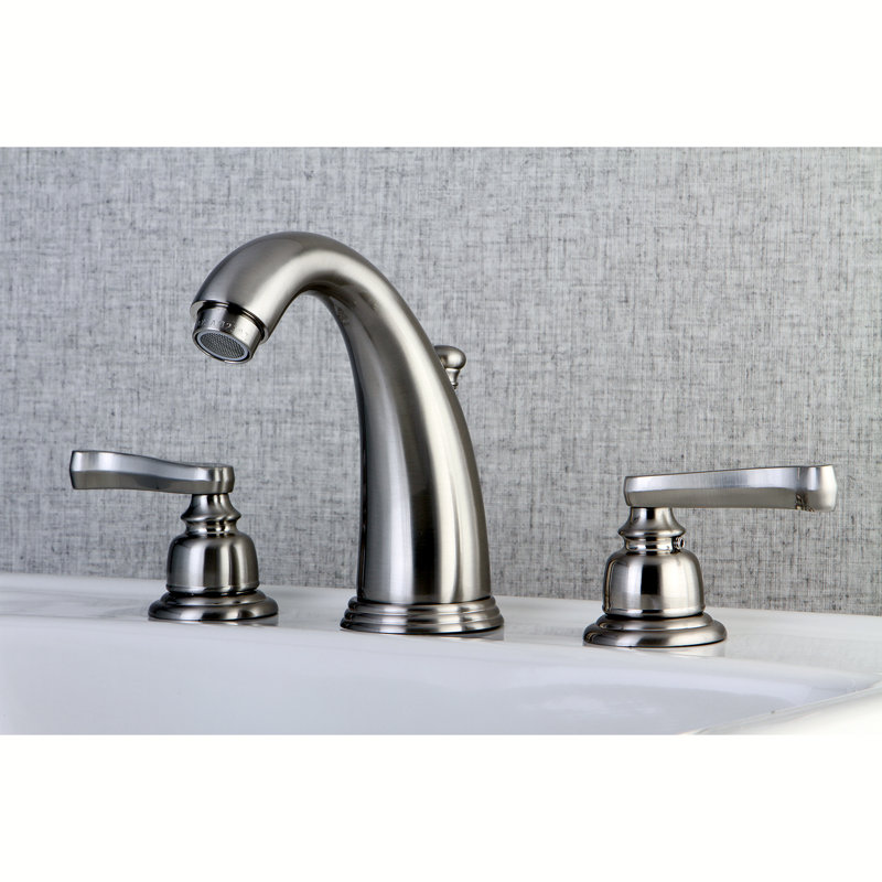 Robinet de salle de bain espacé Kingston, Nickel brossé