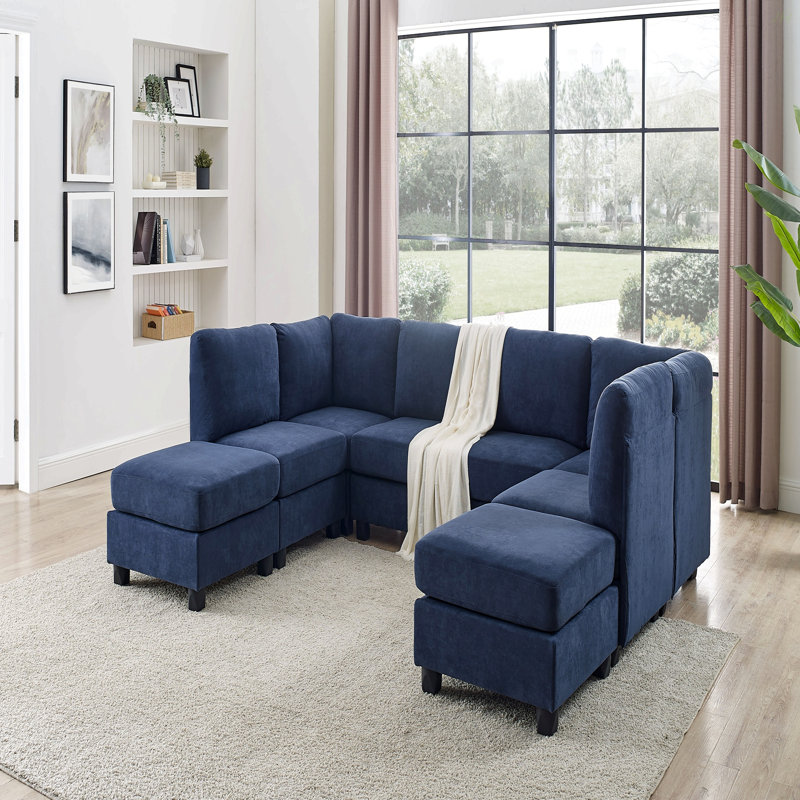 Polyester Upholstered Modular Sectional