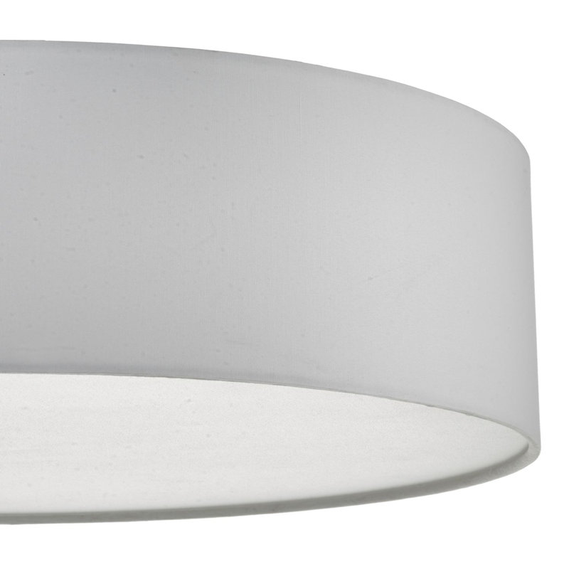 Ansonia Fabric Flush Mount, Ivory