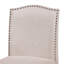 Tabouret de comptoir Kd - pieds teints, garniture cloutée sophistiquée, fauteuil en cuir reconstitué, rembourrage de siège confortable, repose-pieds parfaitement placés, tabouret transitionnel, palette de couleurs blé, 21,99 po L, 41,24