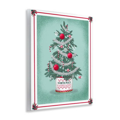 Plaque murale arbre de canne à sucre North Pole, design par Jilly Jack Designs