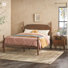 2-Piece Traditional Vivienne Queen Bed with Walker Edison Easy Assembly 2-Drawer Nightstand