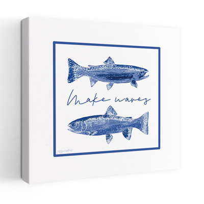 Make Waves Abstract Contemporary Fish Art