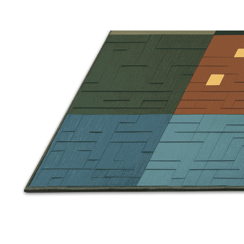 Earth Grid Harmony Rug, Rectangle 2' x 3'