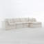 Canapé-lit modulaire en velours côtelé 5 pièces-634384807-634384805