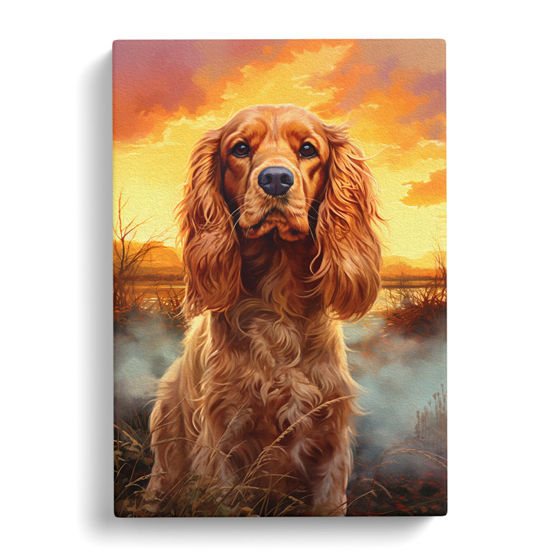 Cocker Spaniel Informel No.3 - Print, 76cm H x 50cm W x 3cm D
