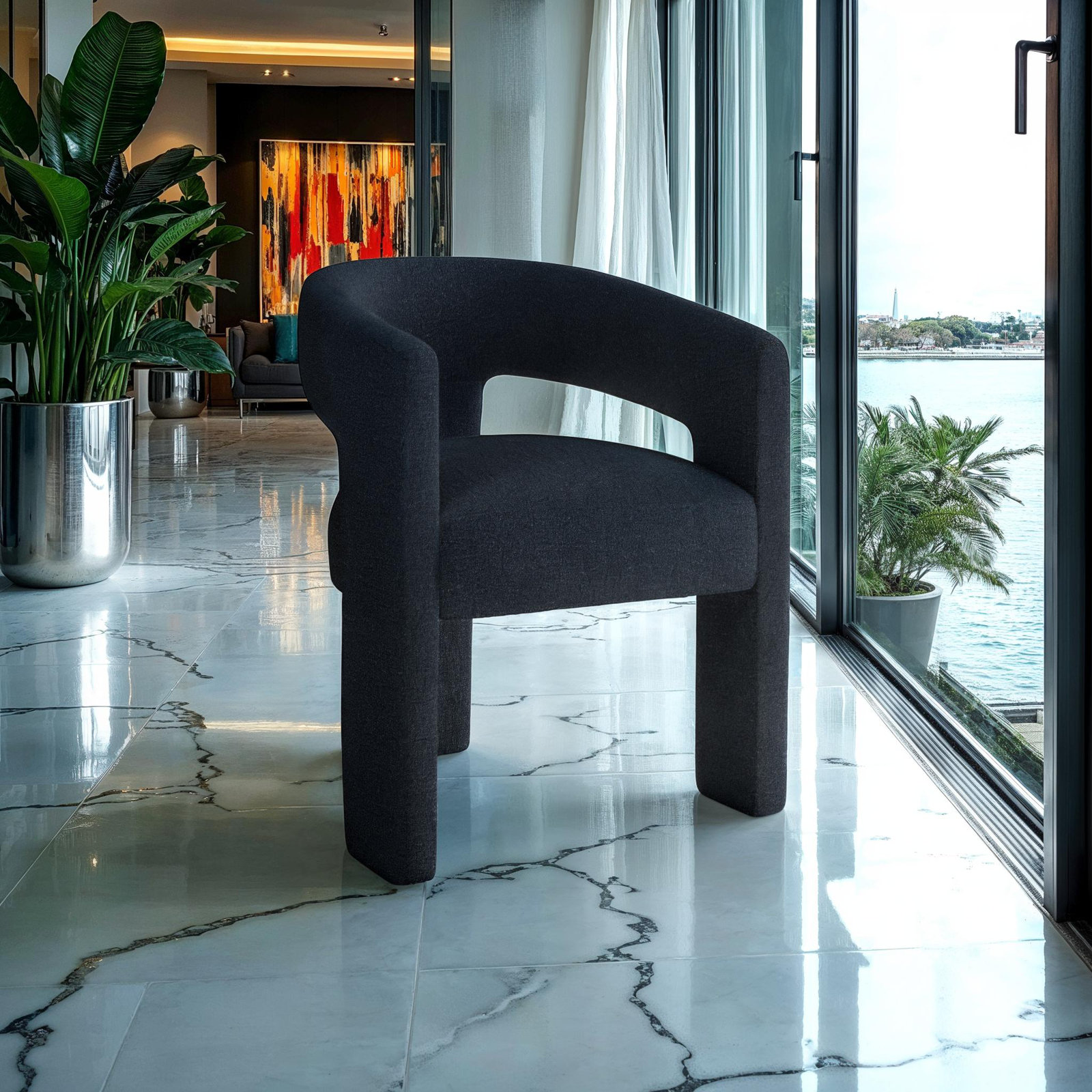 Darlington Armchair, Black