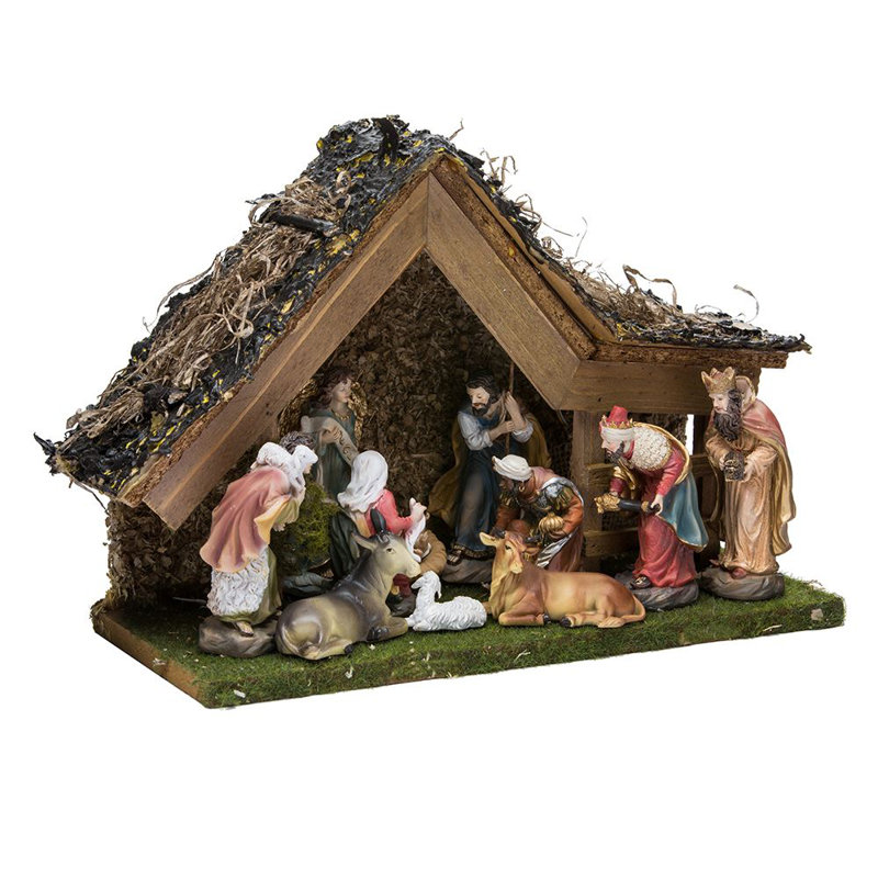 Christmas Donkey, Cow, Sheep Christmas Nativity Set