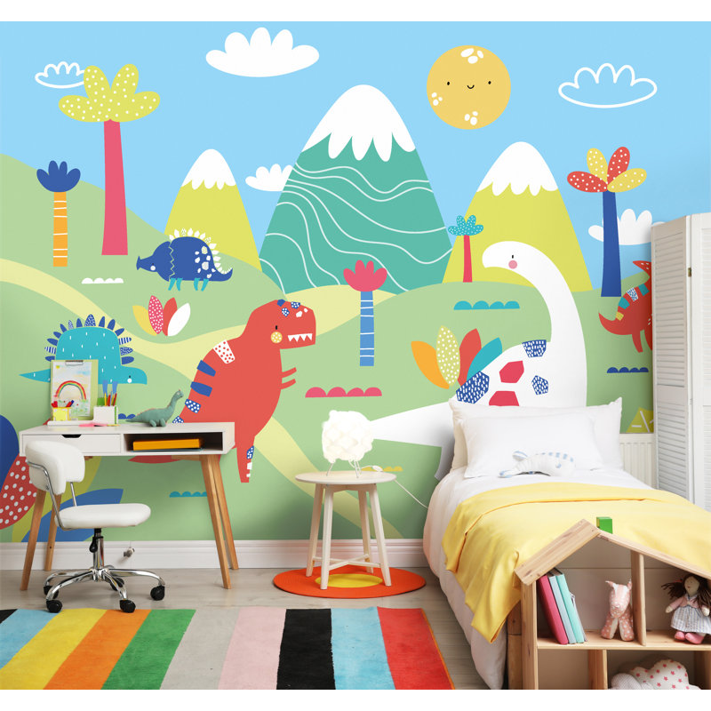 Holmes Mural, Green, 240cm L x 300cm W